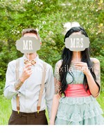 Mr& Mrs Photo Props~New!
